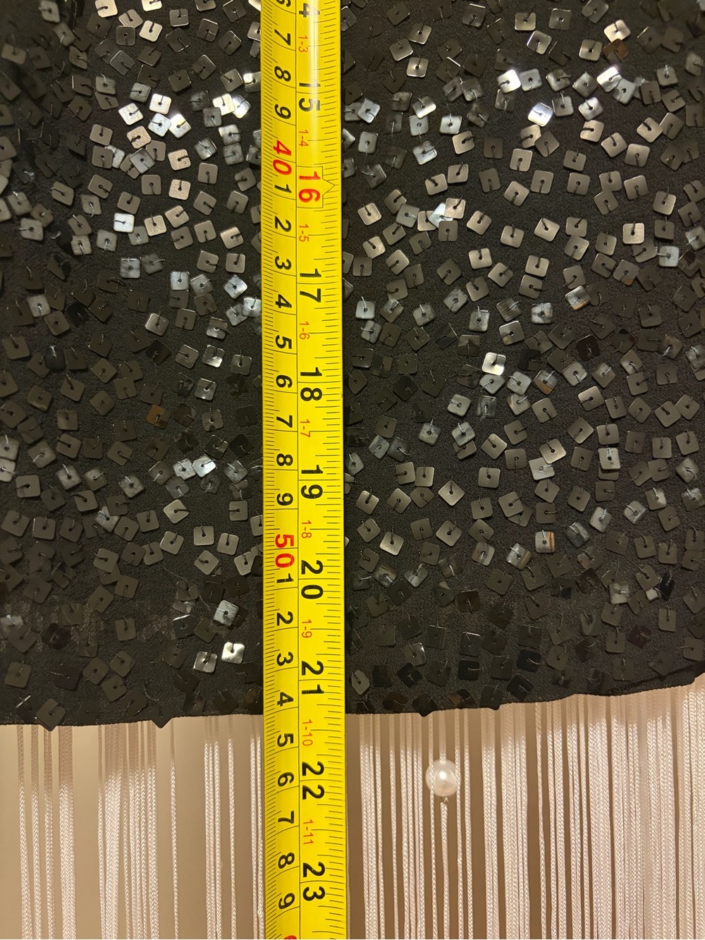 Antonio Melani Black Sequin Mid-length Skirt - Picture 4 of 7